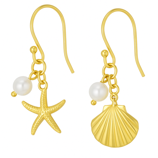 Nautilus Perle Oorbellen